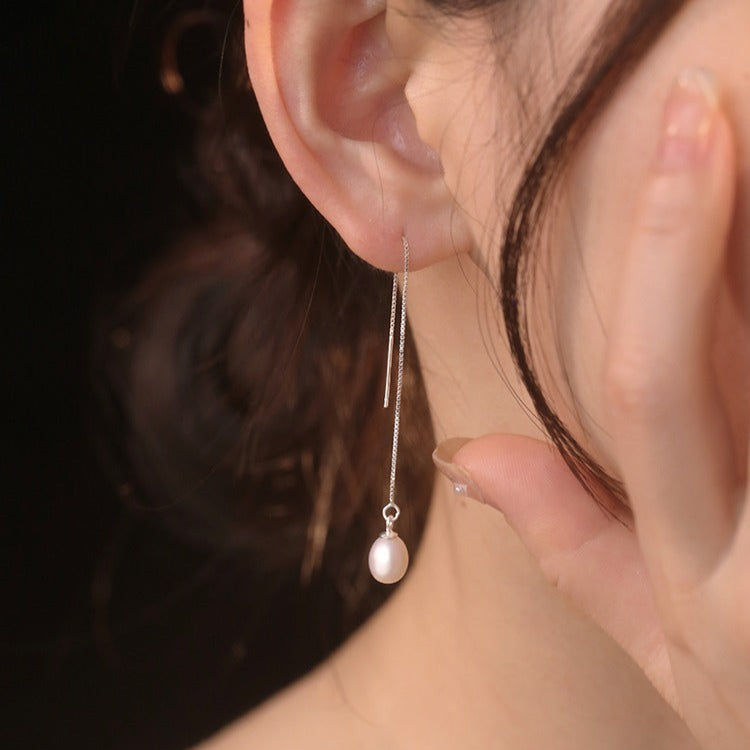 925 Sterling Silver Earrings Freshwater Pearl Earring
