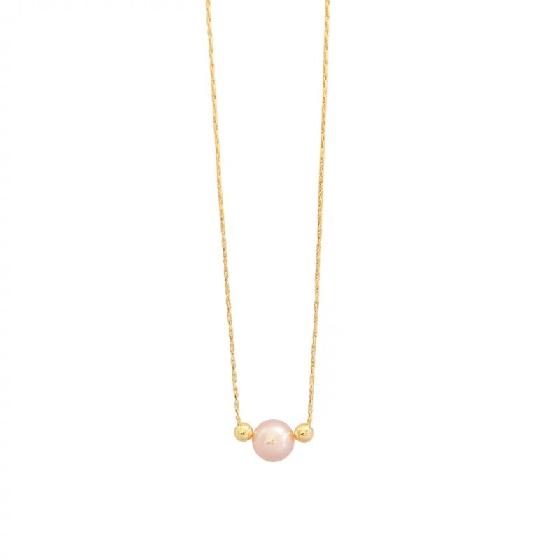 925 Sterling Silver Natural Freshwater Pearl Necklace Pendant Choker