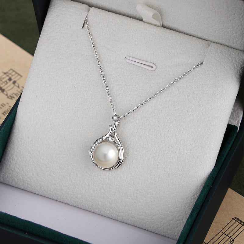 Natural Freshwater Pearl Necklace Earring Jewelry Set