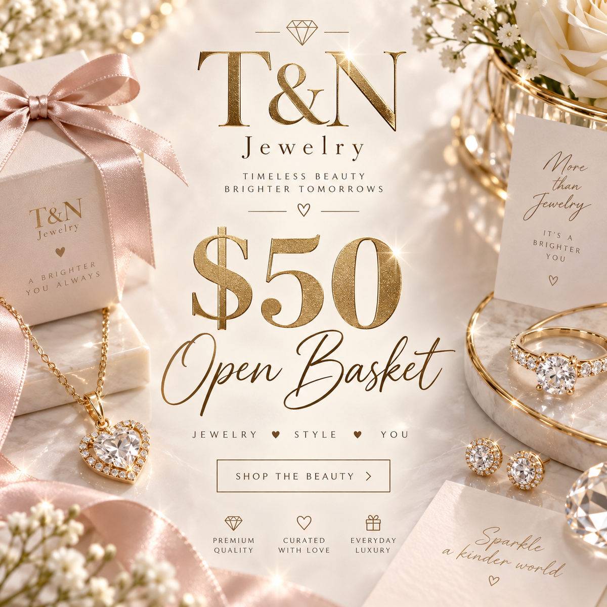 Deposit $50 Open Basket