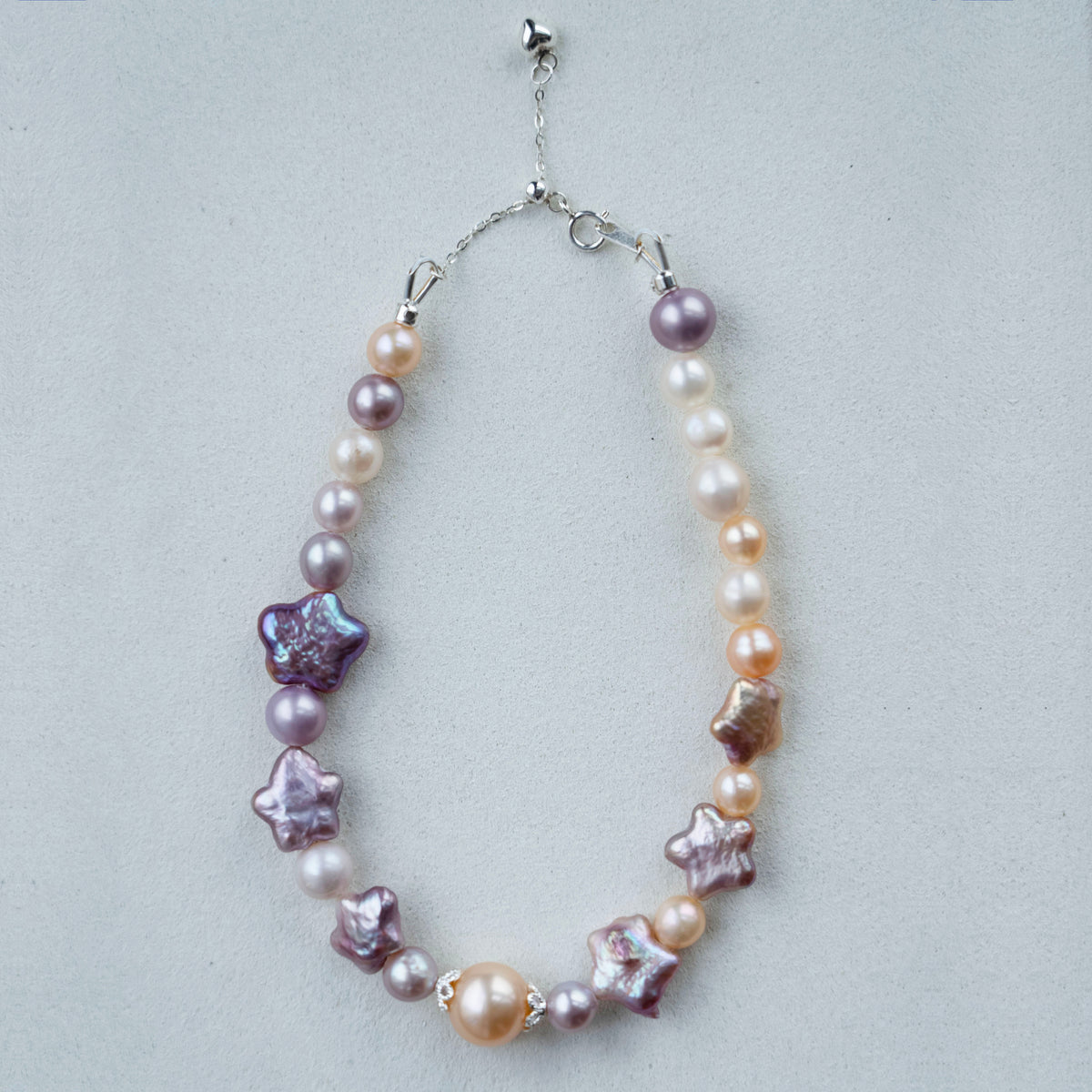 Handmade DIY Pearl Jewelry Star Shape Pearl and Edison Pearl Bracelet