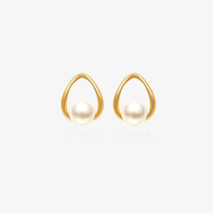 925 Sterling Silver Natural Freshwater Pearl Earrings