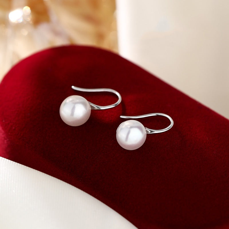 Natural Freshwater Pearl Pure Silver Earrings