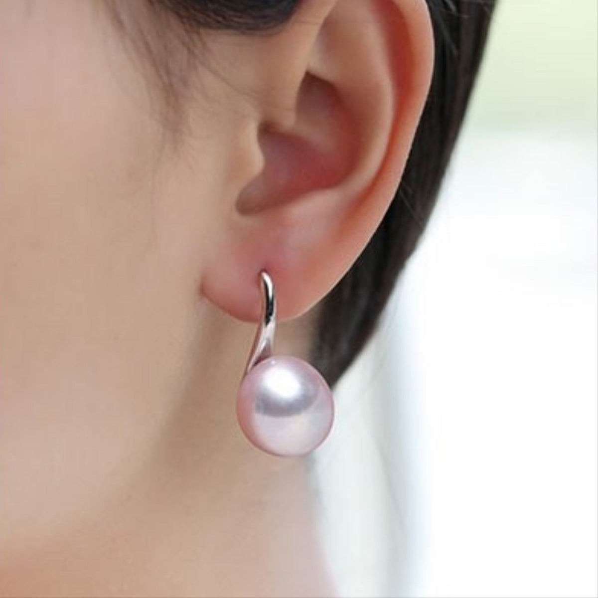 Natural Freshwater Pearl Pure Silver Earrings