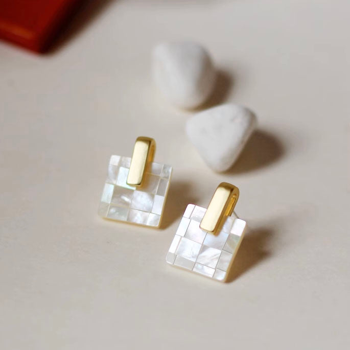 Handmade DIY Pearl Clam Shell Earring