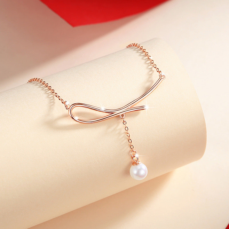 925 Sterling Silver Natural Freshwater Pearl Necklace